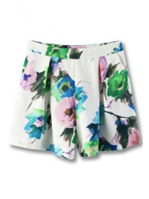 WD001*Floral Print Short Pants